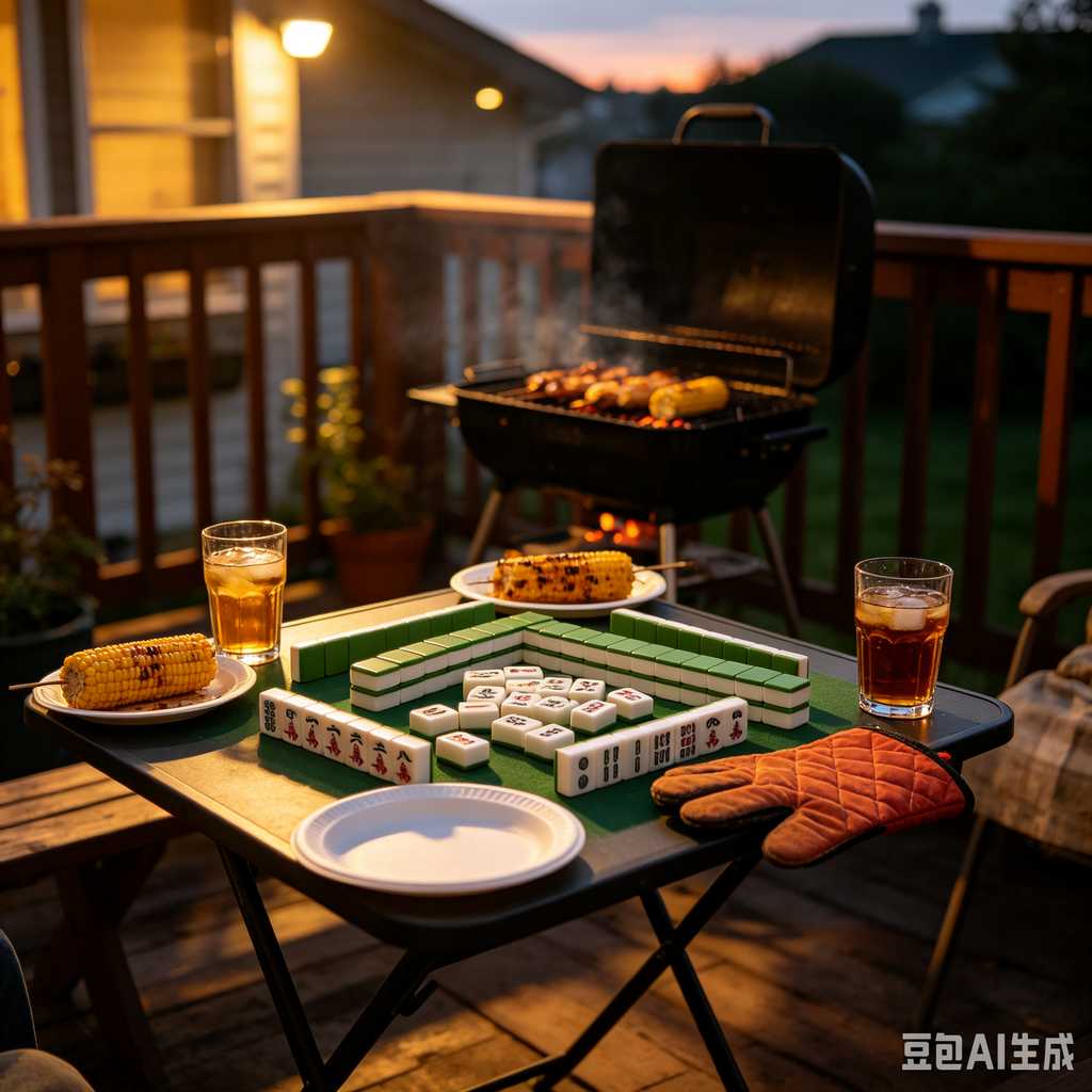 picnic mahjong set portable