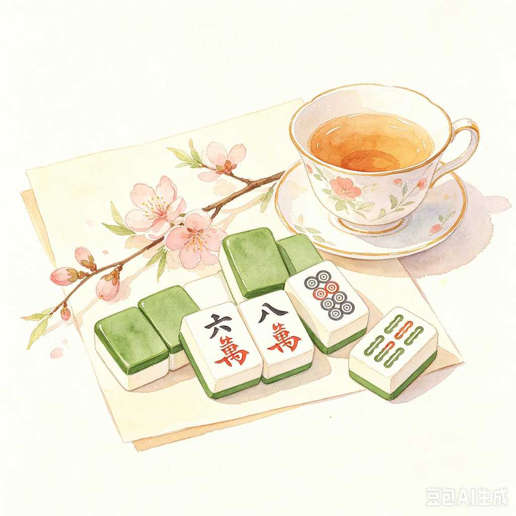 modern oriental mahjong set