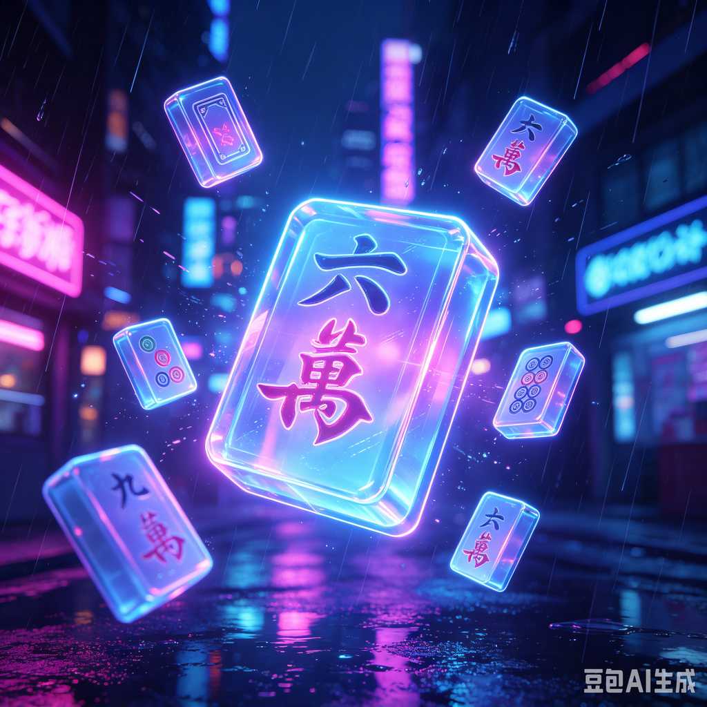 unique text mahjong tiles design