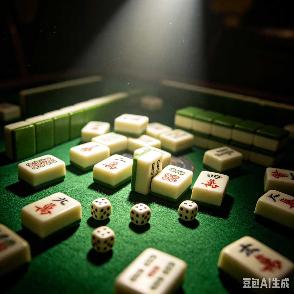 traditional oriental mahjong tiles